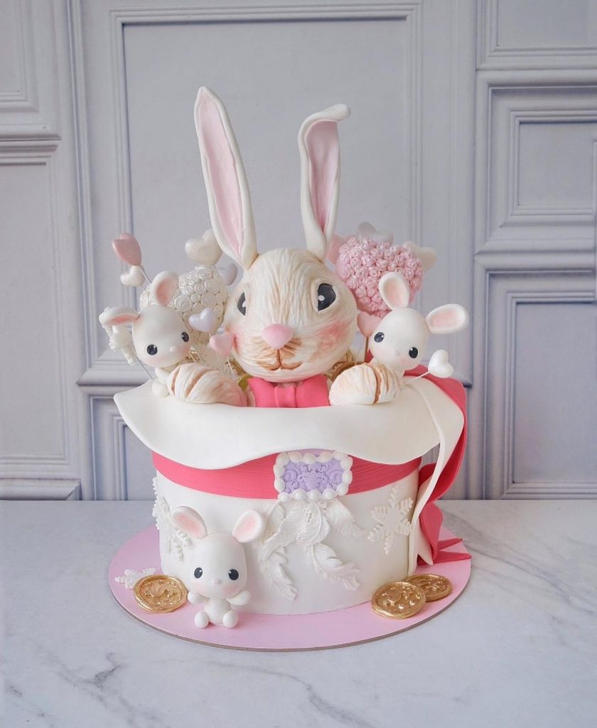 3 D Model Rabbit Cake Design 1