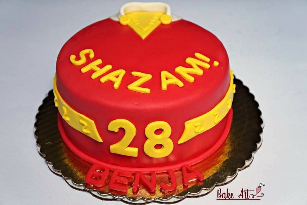 DIY shazam cake 2