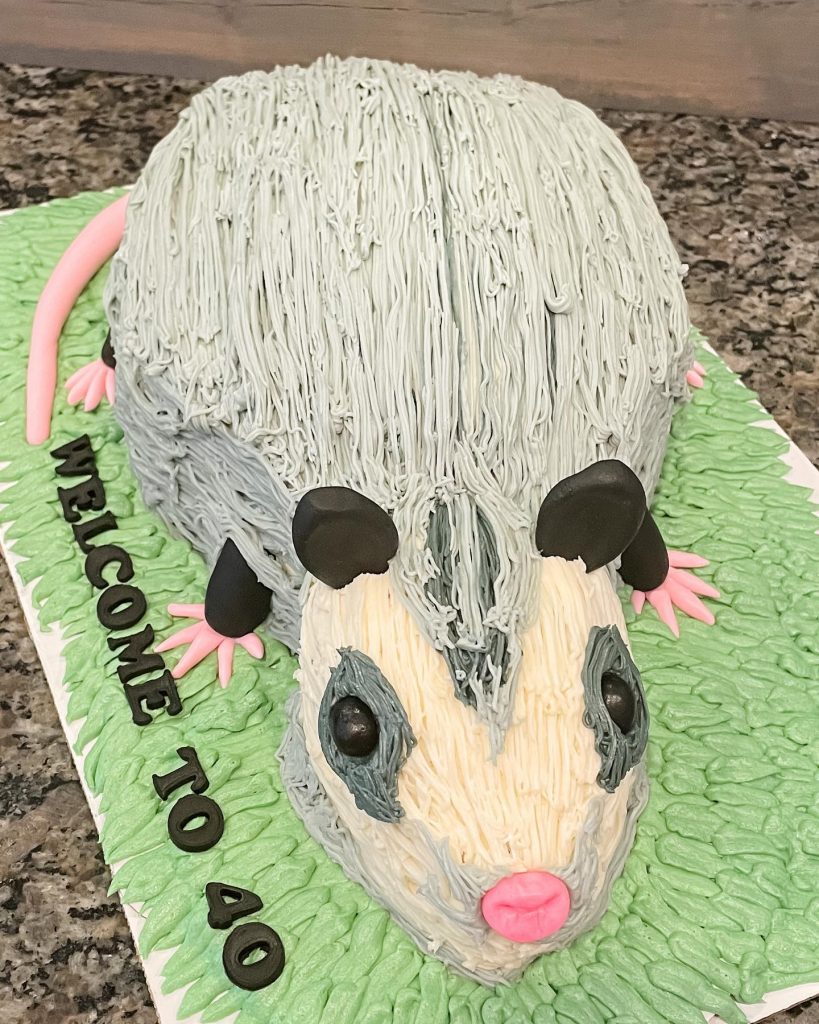 Possum Shaped Cakes
