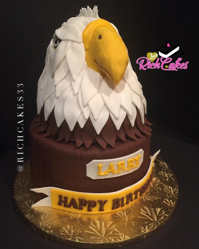 bald eagle birthday cake