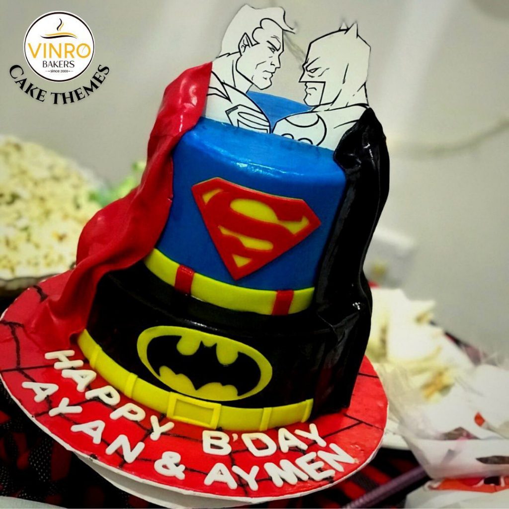 batman superman cake 1