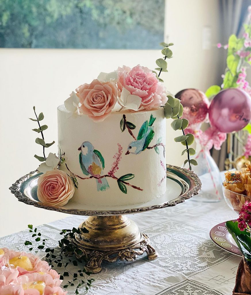 bird and flower cakes2