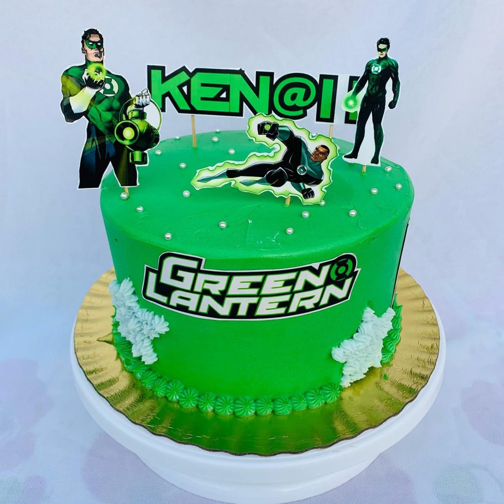 images of green lantern cakes