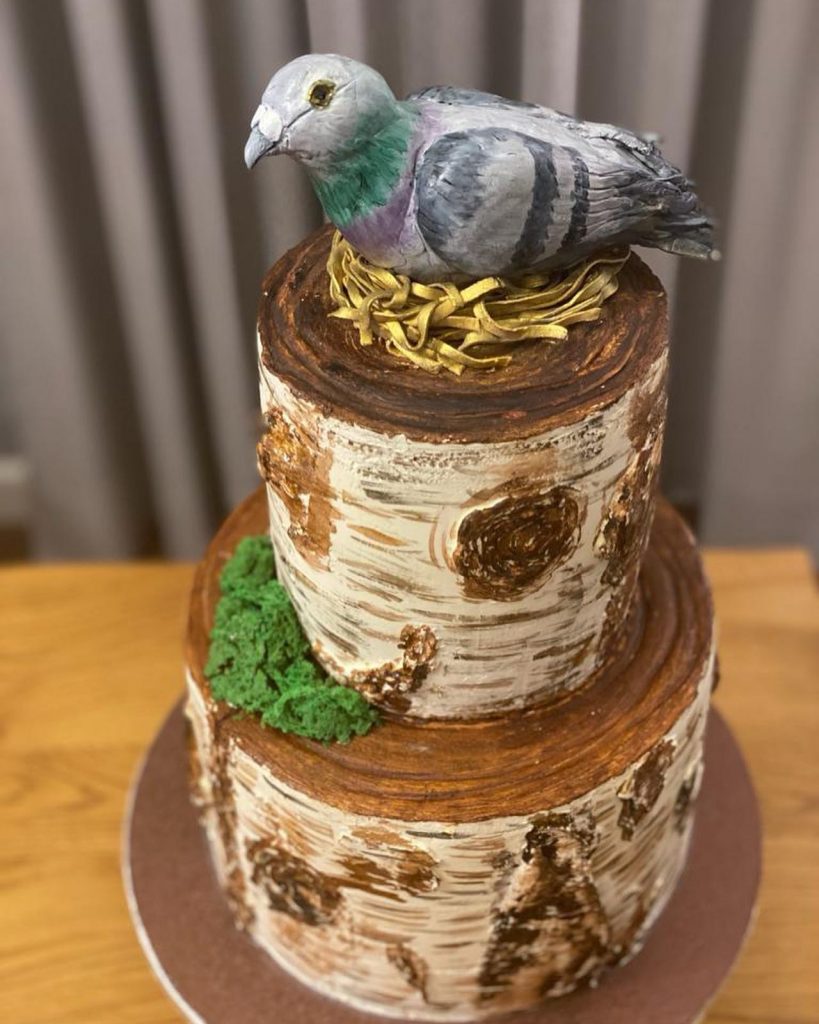 pigeon cake topper