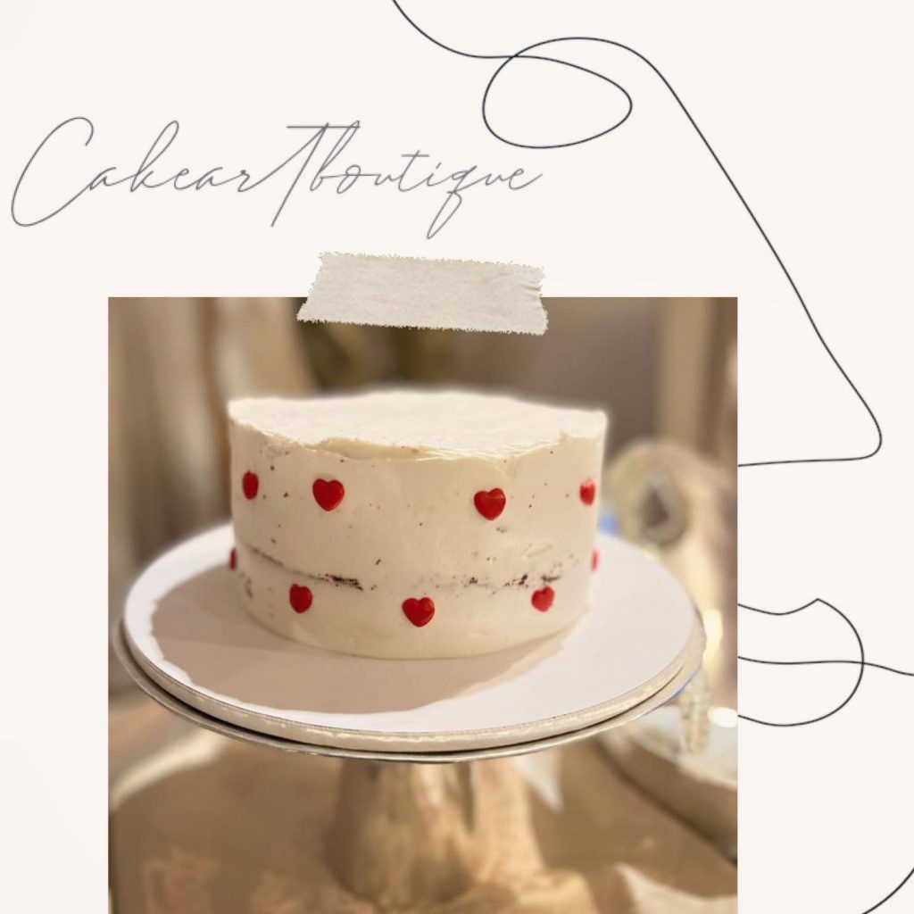 simple red velvet cake designs 2