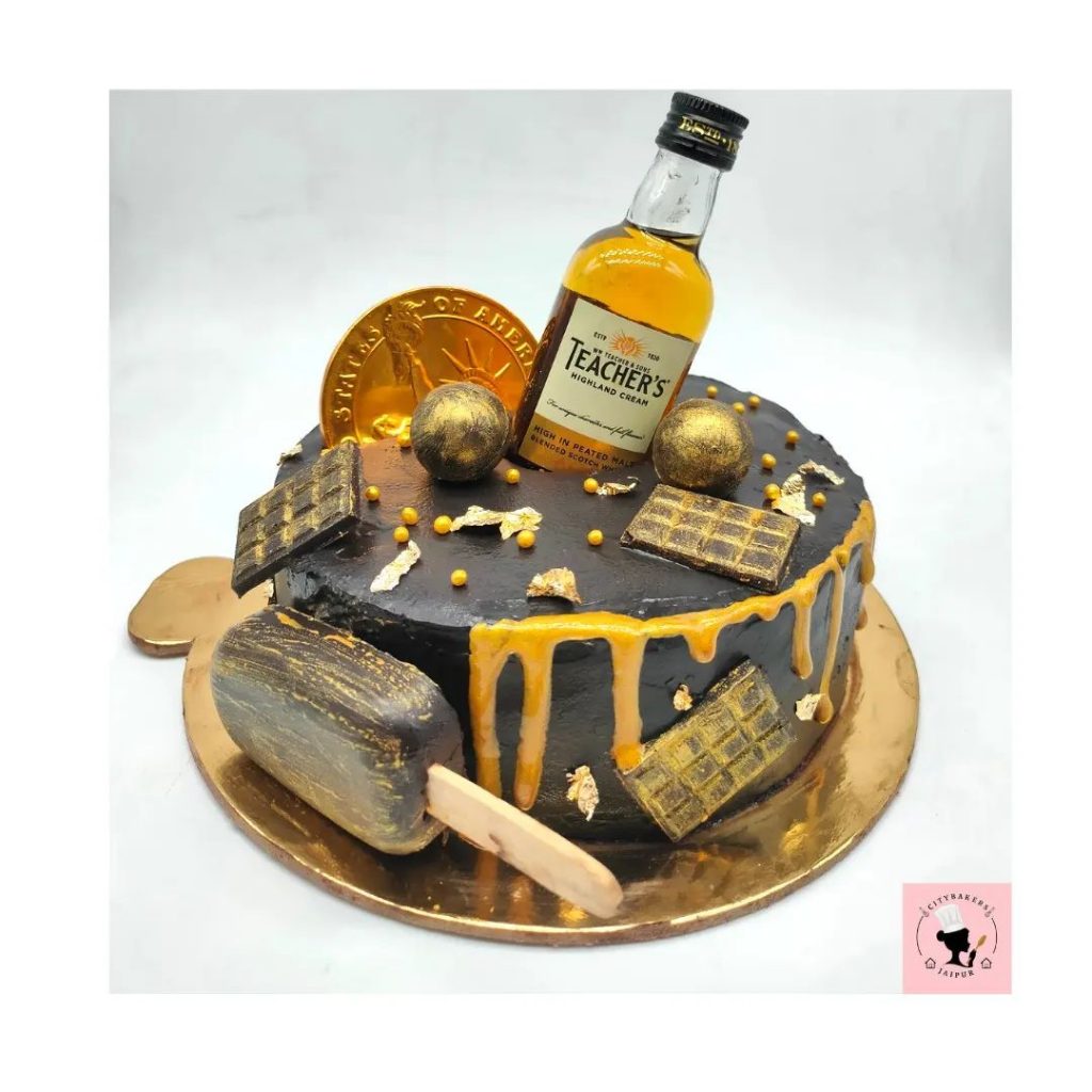 Alcohol Decorated Cakes