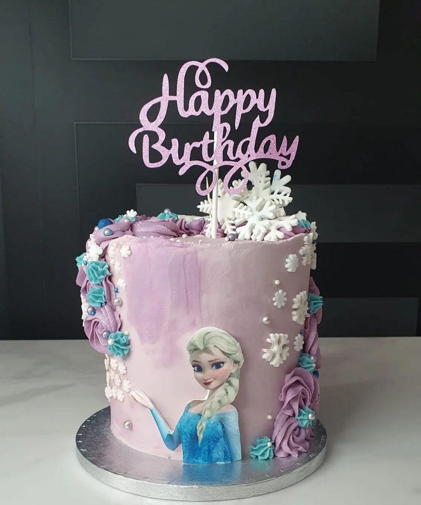 Disney Elsa Pink Cake Designs