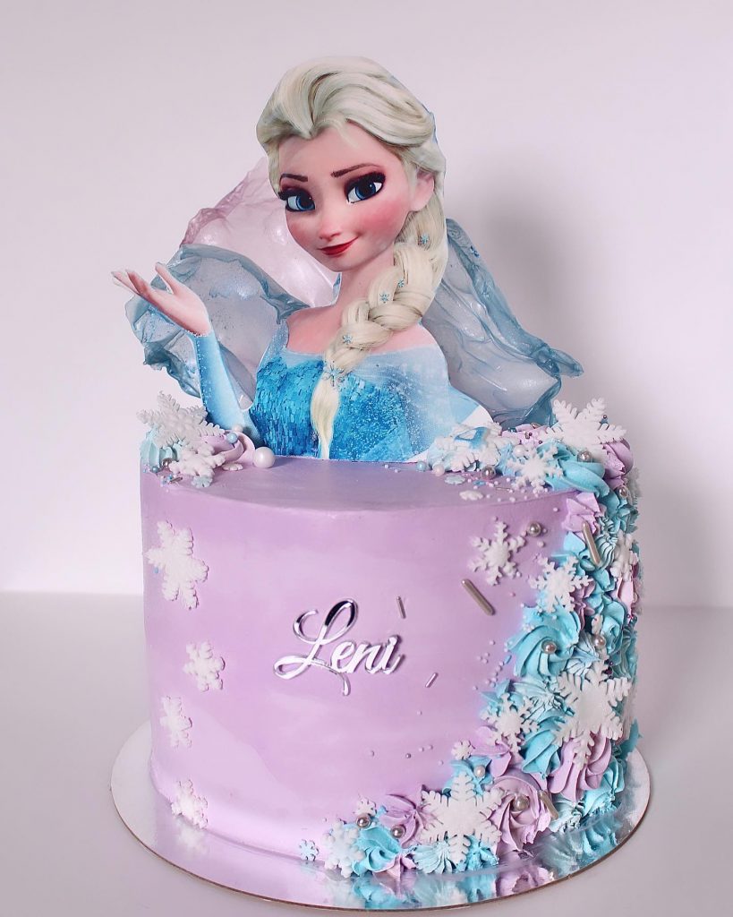 Disney Elsa Pink Cake Designs2