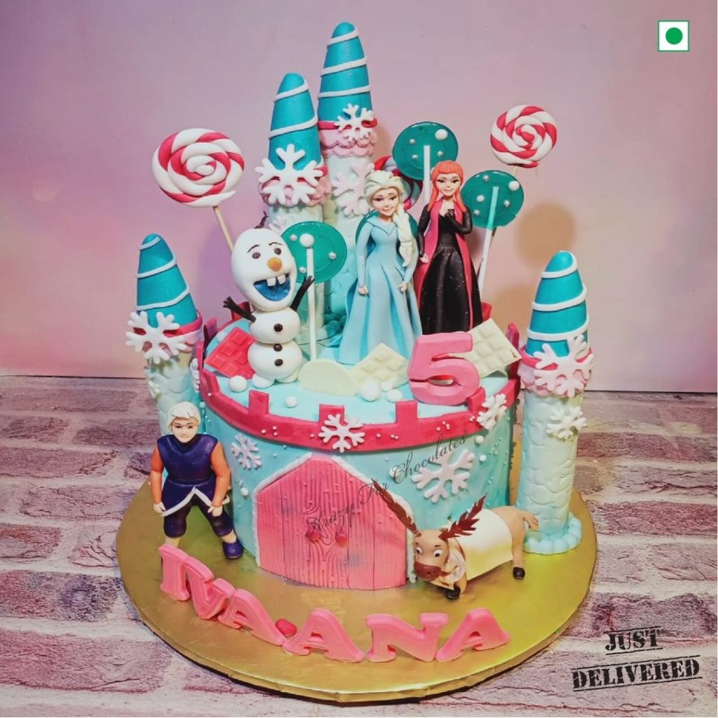Disney Elsa Themed Birthday Cake Designs2