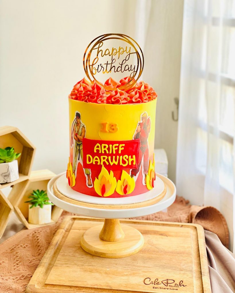 Fighter Themed Birthday Cake Designs1