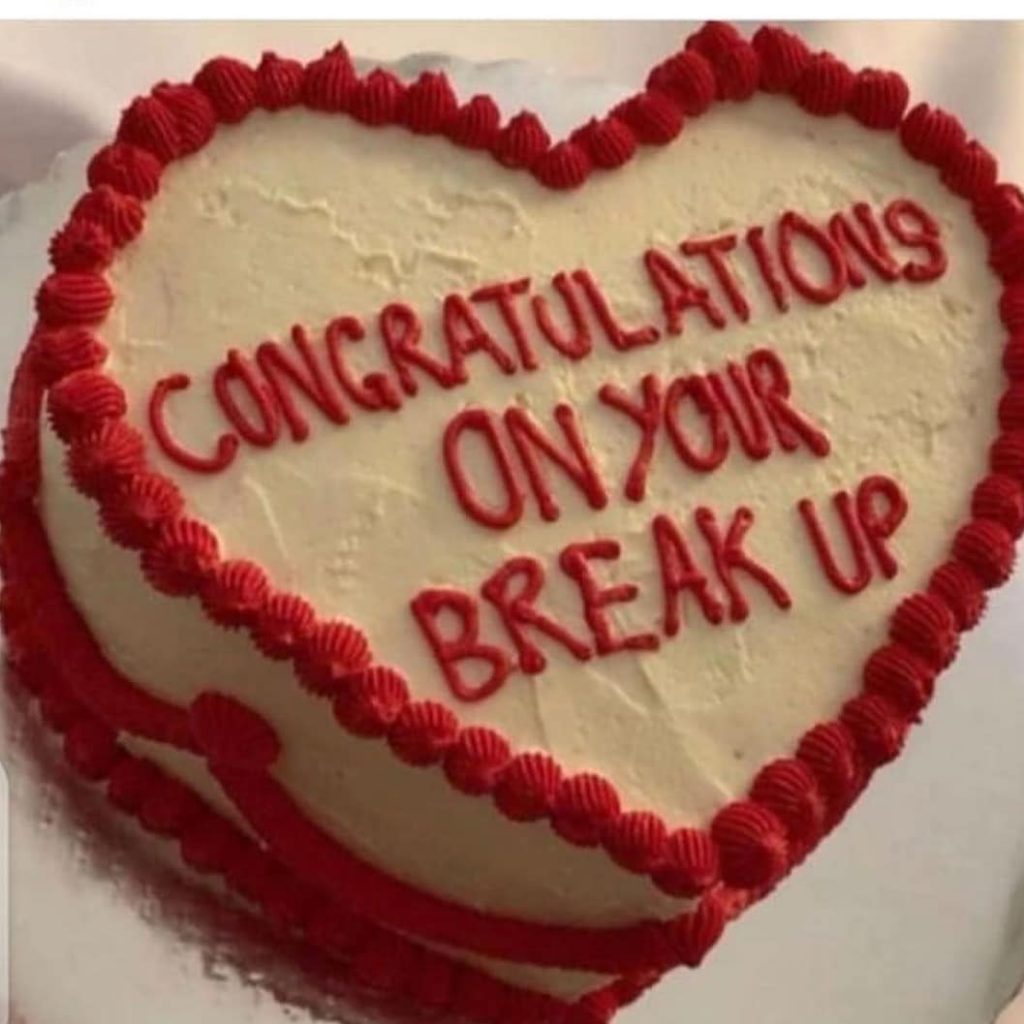 Happy Breakup Cake