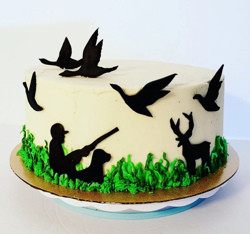Simple Duck Hunt Cake Designs 1