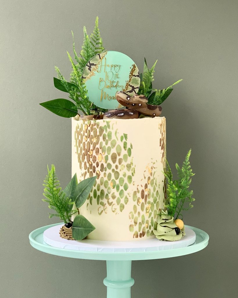 Snake Plant Cake Design 2