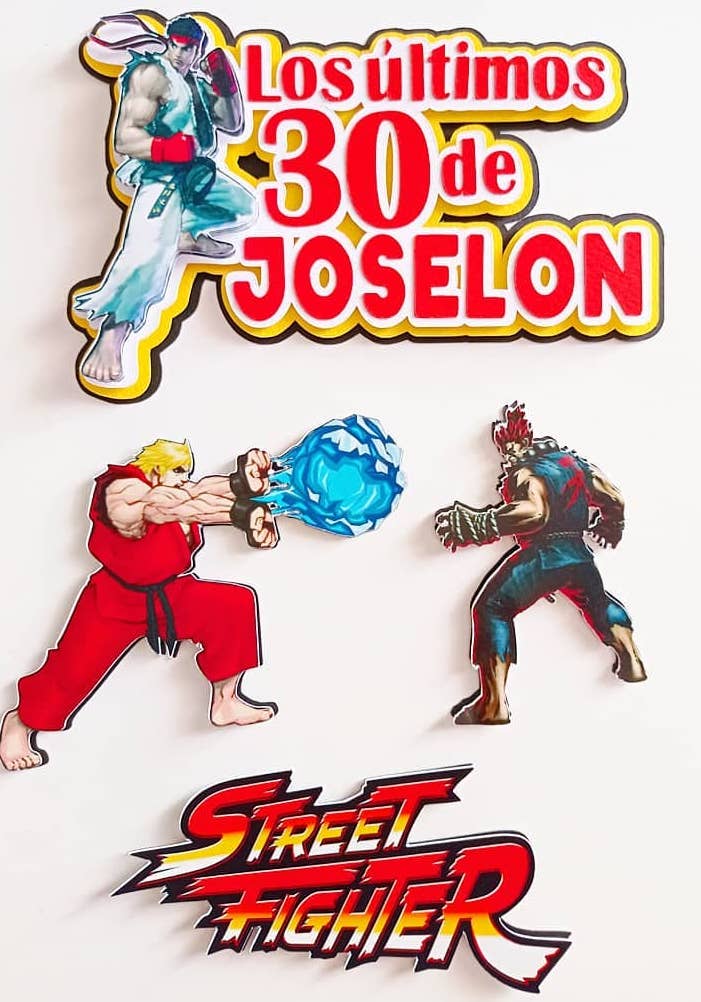 Streer Fighter Cake Toppers 1