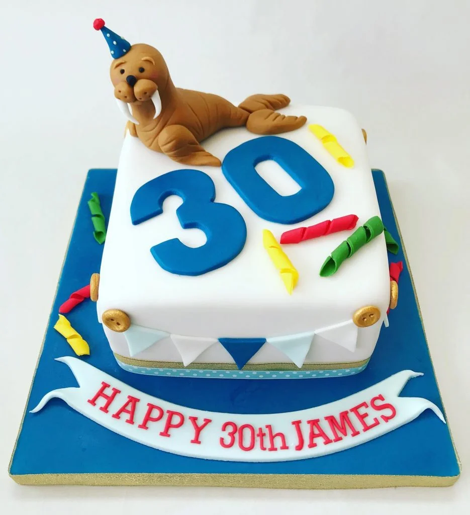 Walrus Themed Fondant Cake Designs2