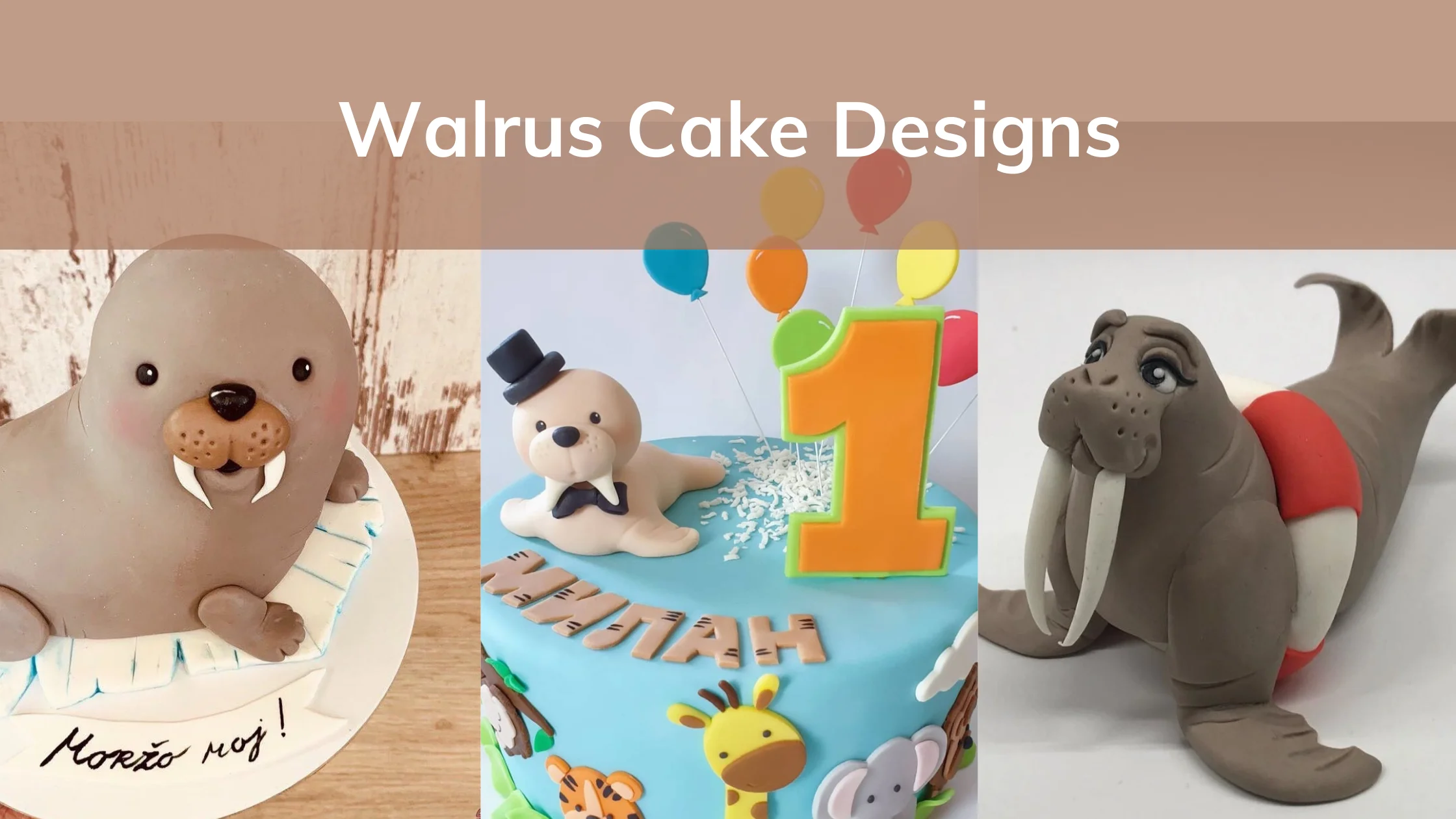 walrus cake designs