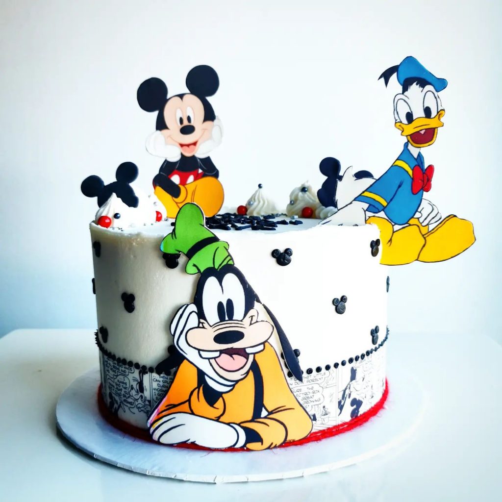Donald Duck Theme Cake Design