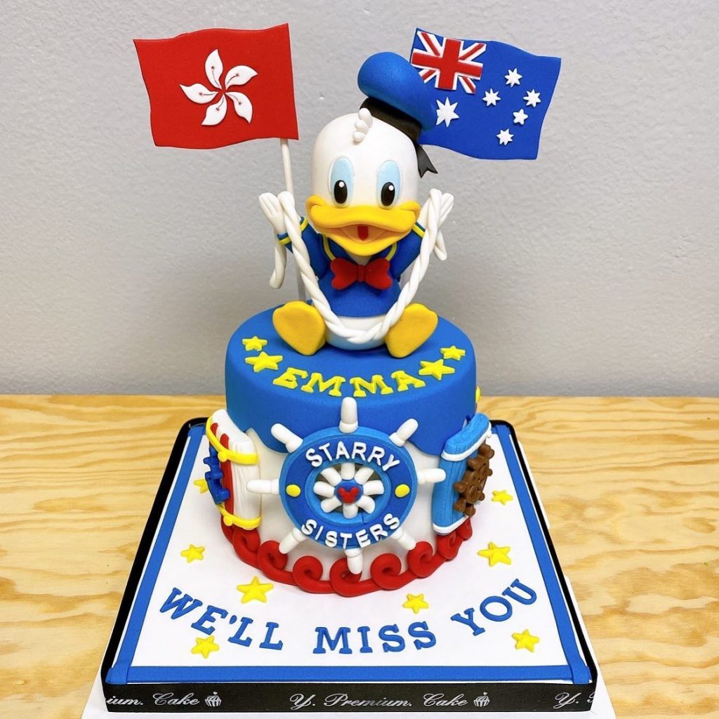 Fondant Based Donald Duck Cake Design 3