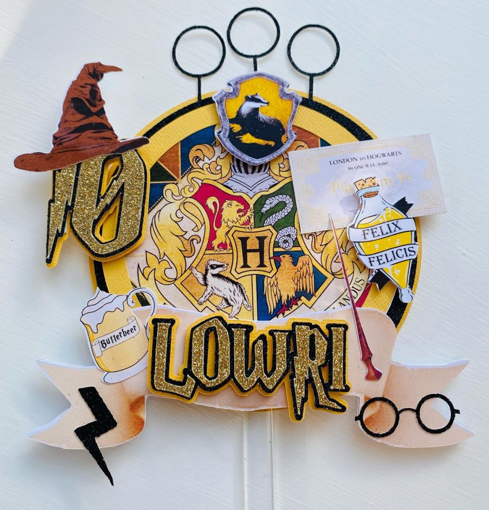 Hufflepuff Cake Toppers1