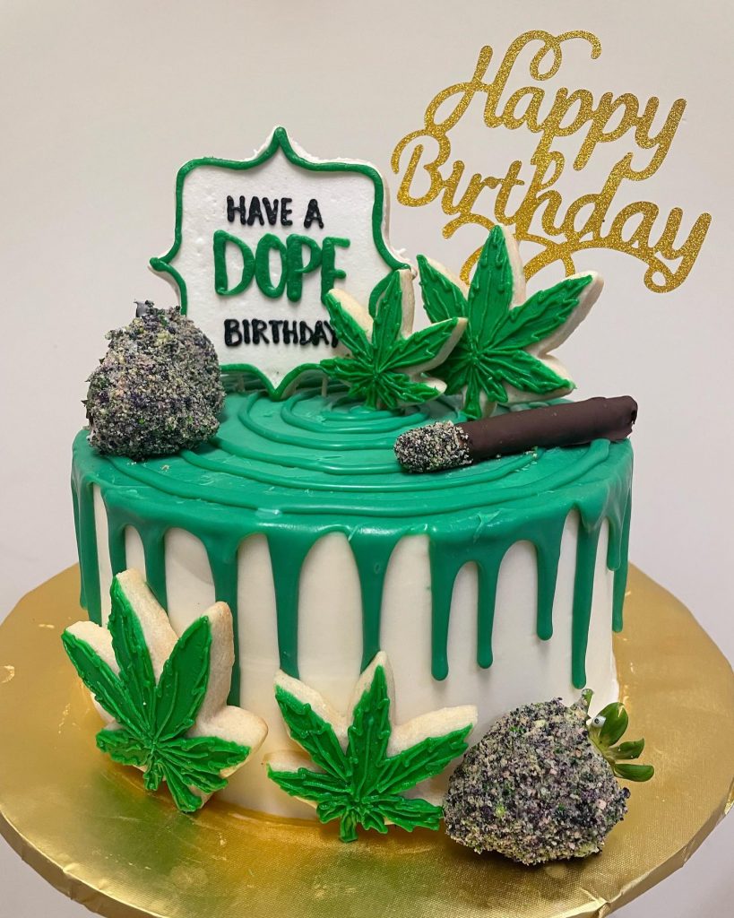 Weed Birthday Cake Designs1
