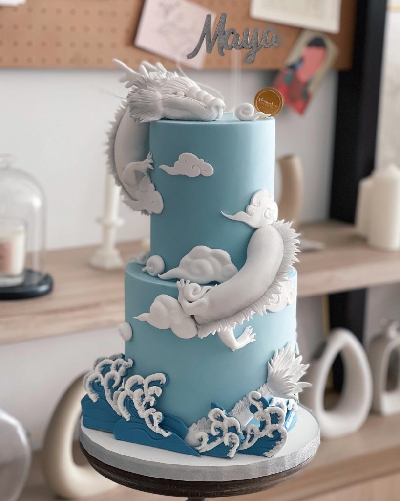 Contemporary Dragon Cake Designs2