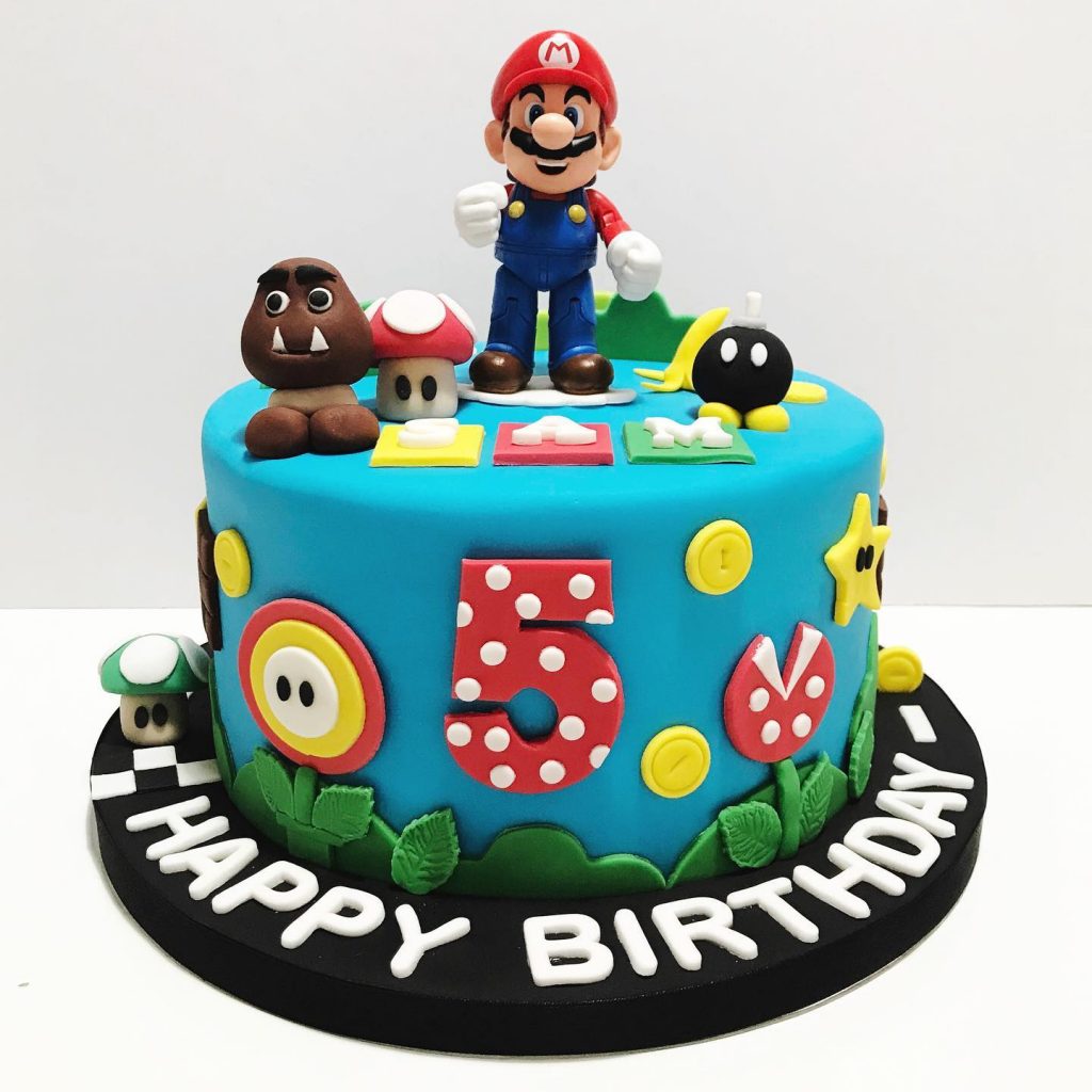 Mario Birthday Cake Designs