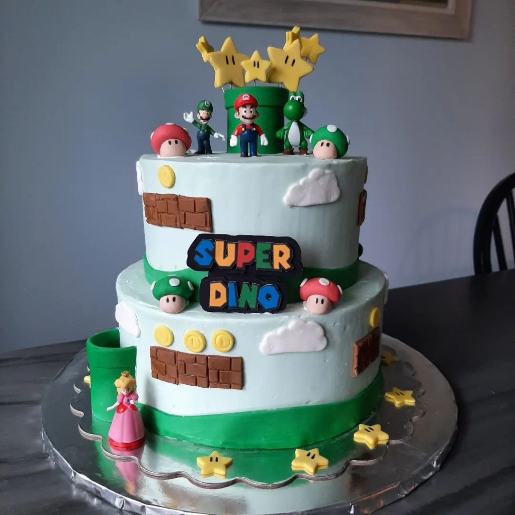 Mario Tiered Cake Designs2