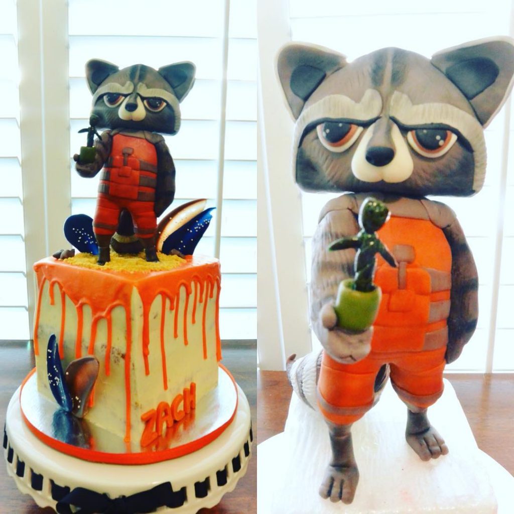Rocket Raccoon Theme Cake