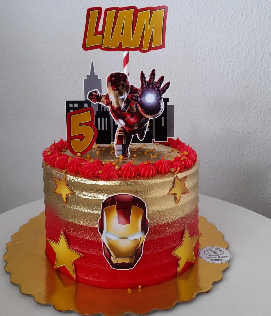 Batman Iron Man Cake Designs 2