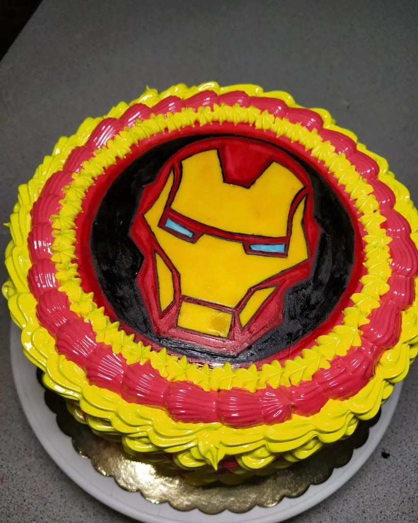 Iron Man Photo Cake