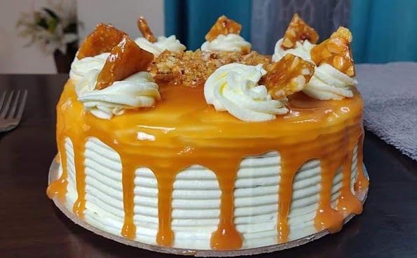 double layered Butterscotch Cakes