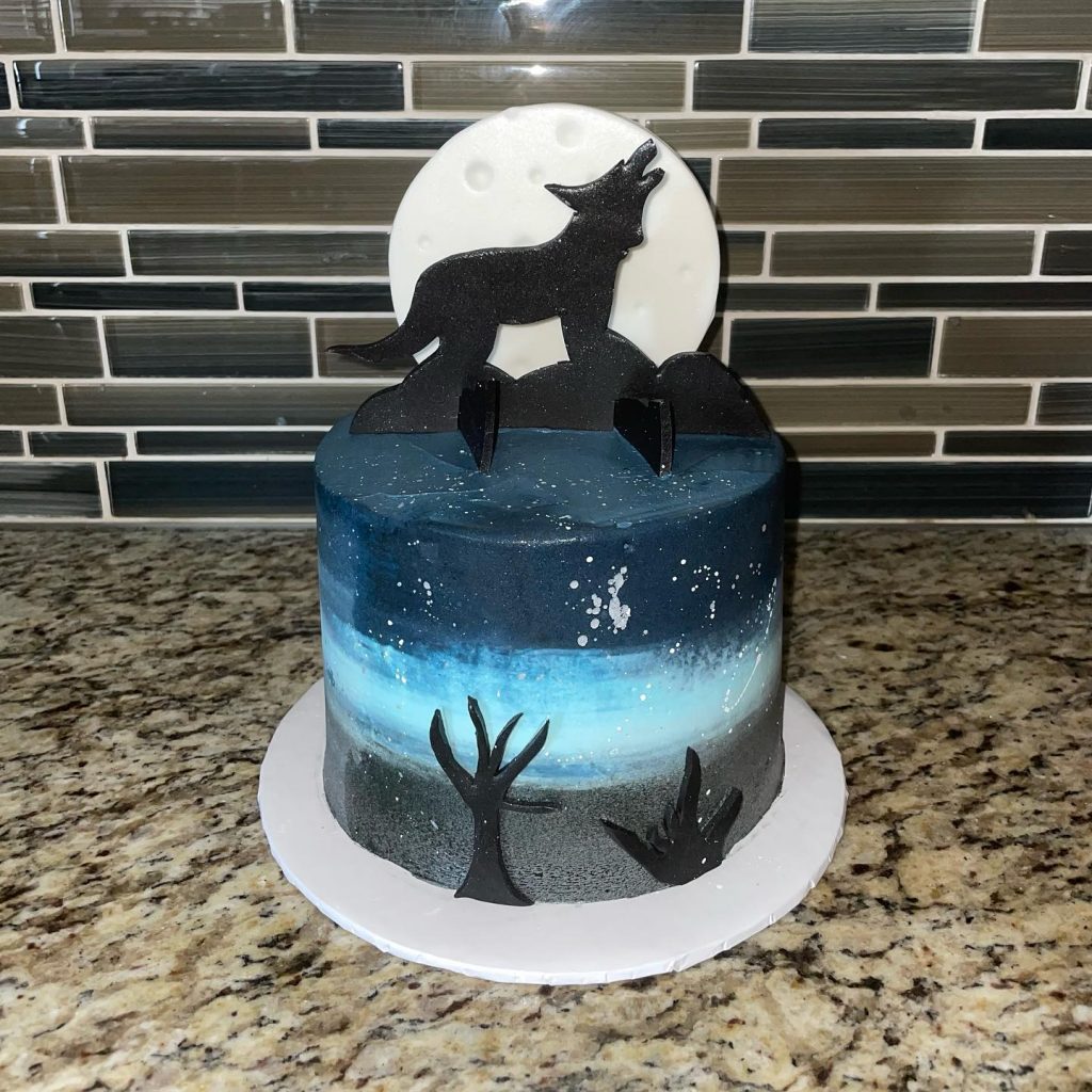 simple wolf cakes 2 1