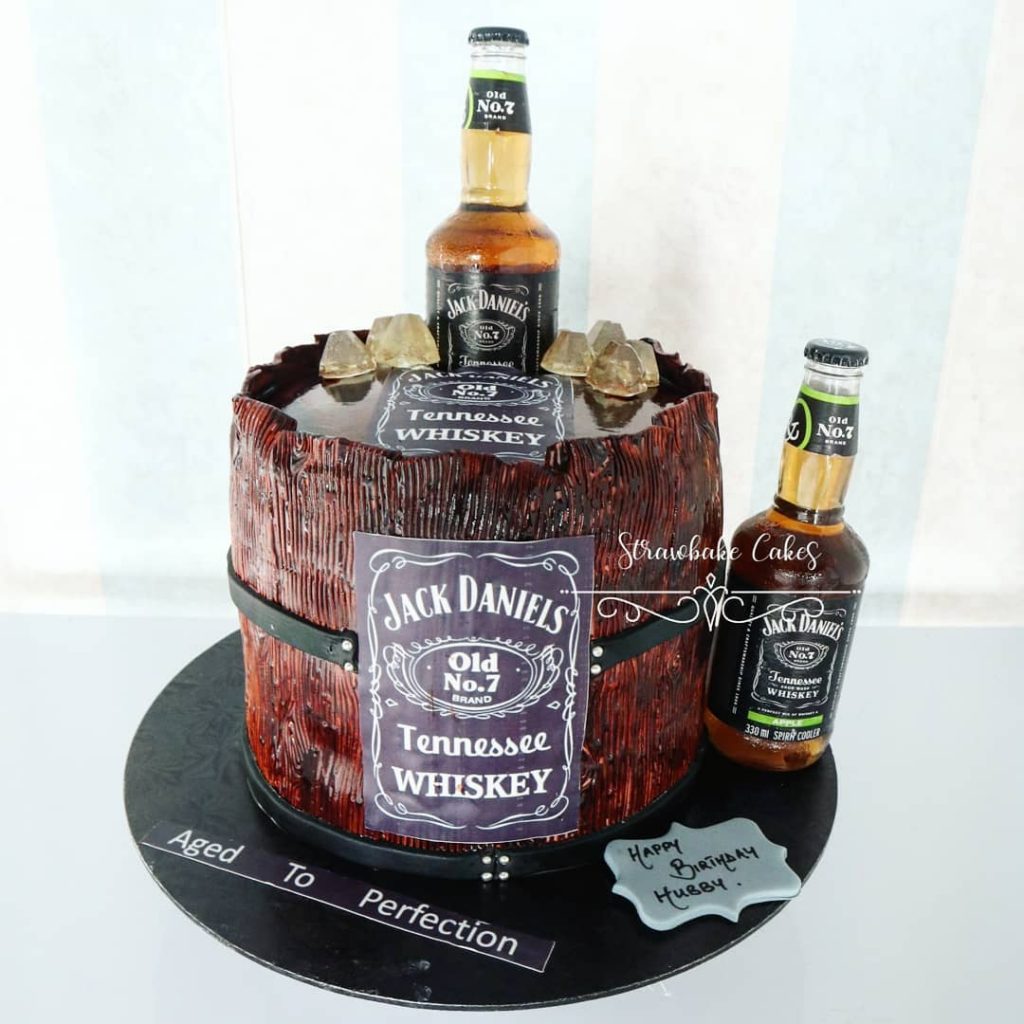 whiskey Bottle Cake Designs 2