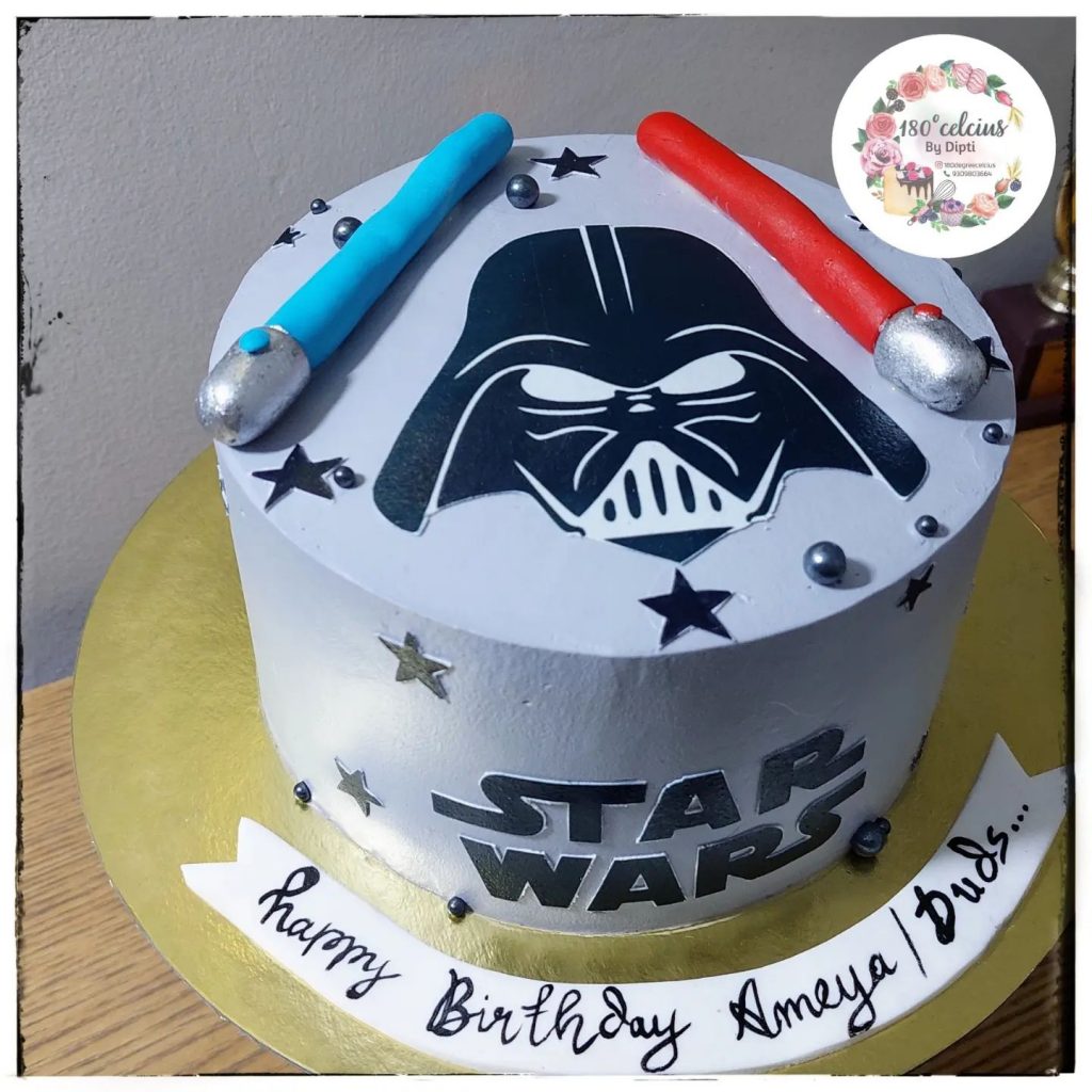 Darth Vader Cake Stencil 2