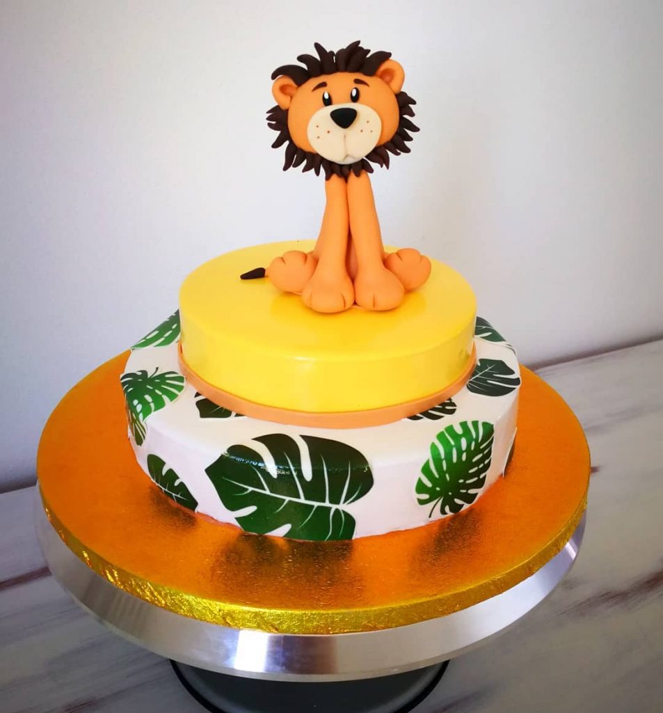 Lion Cub Theme Cake 2