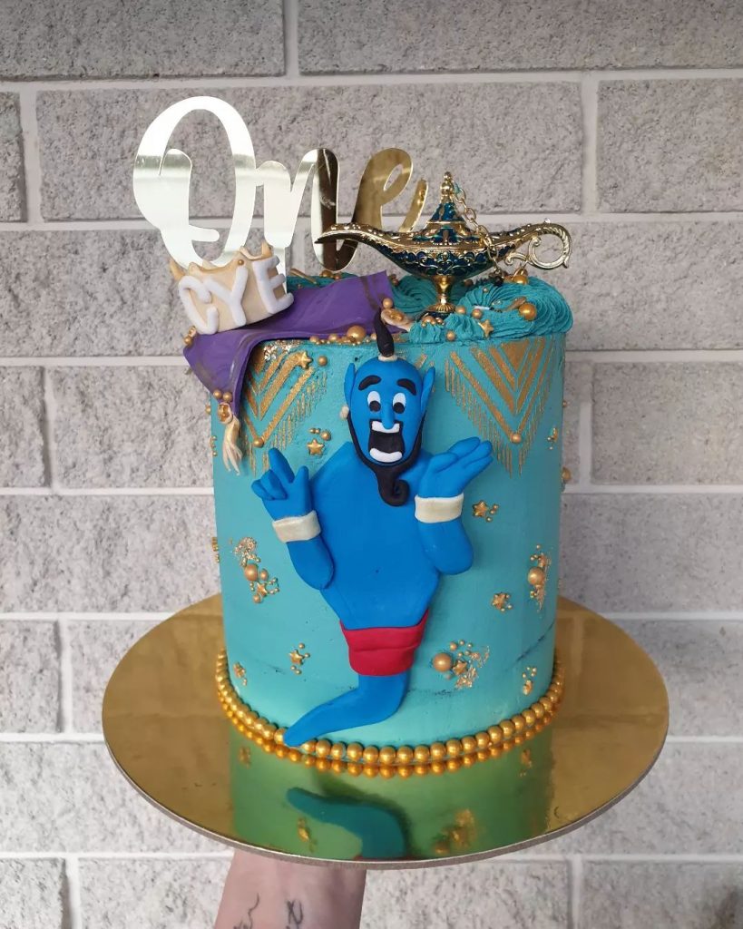 Aladdin Genie Cake