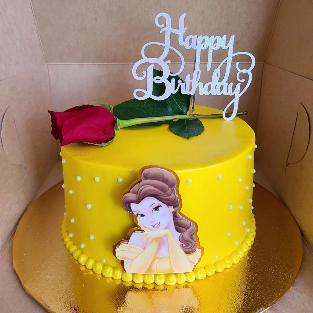 Beauty and The Beast Cake Simple