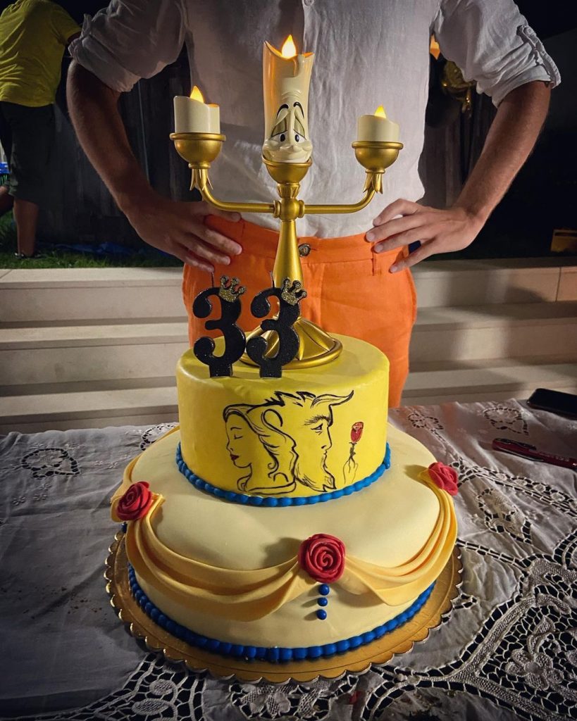 Beauty and The Beast Cake Stand