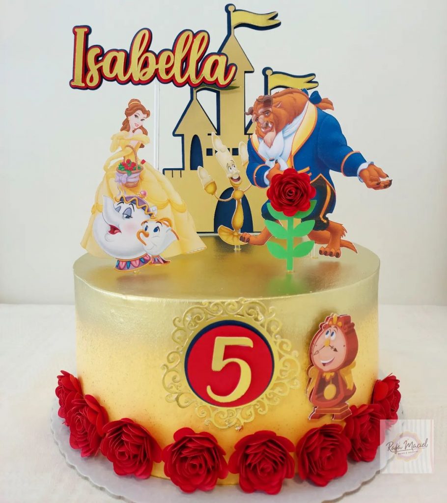 Beauty and The Beast Cake Topper 2