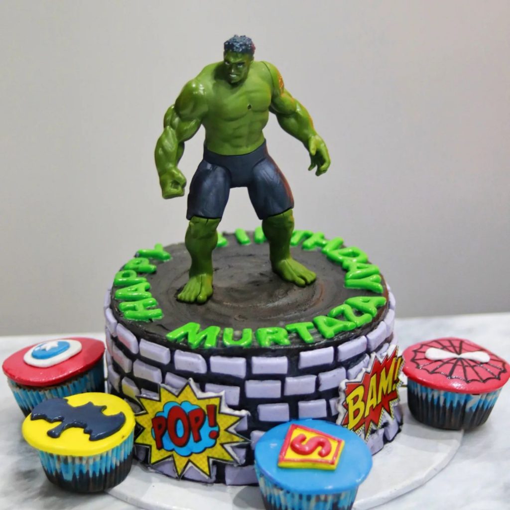 Incredible Hulk Cake Design 2