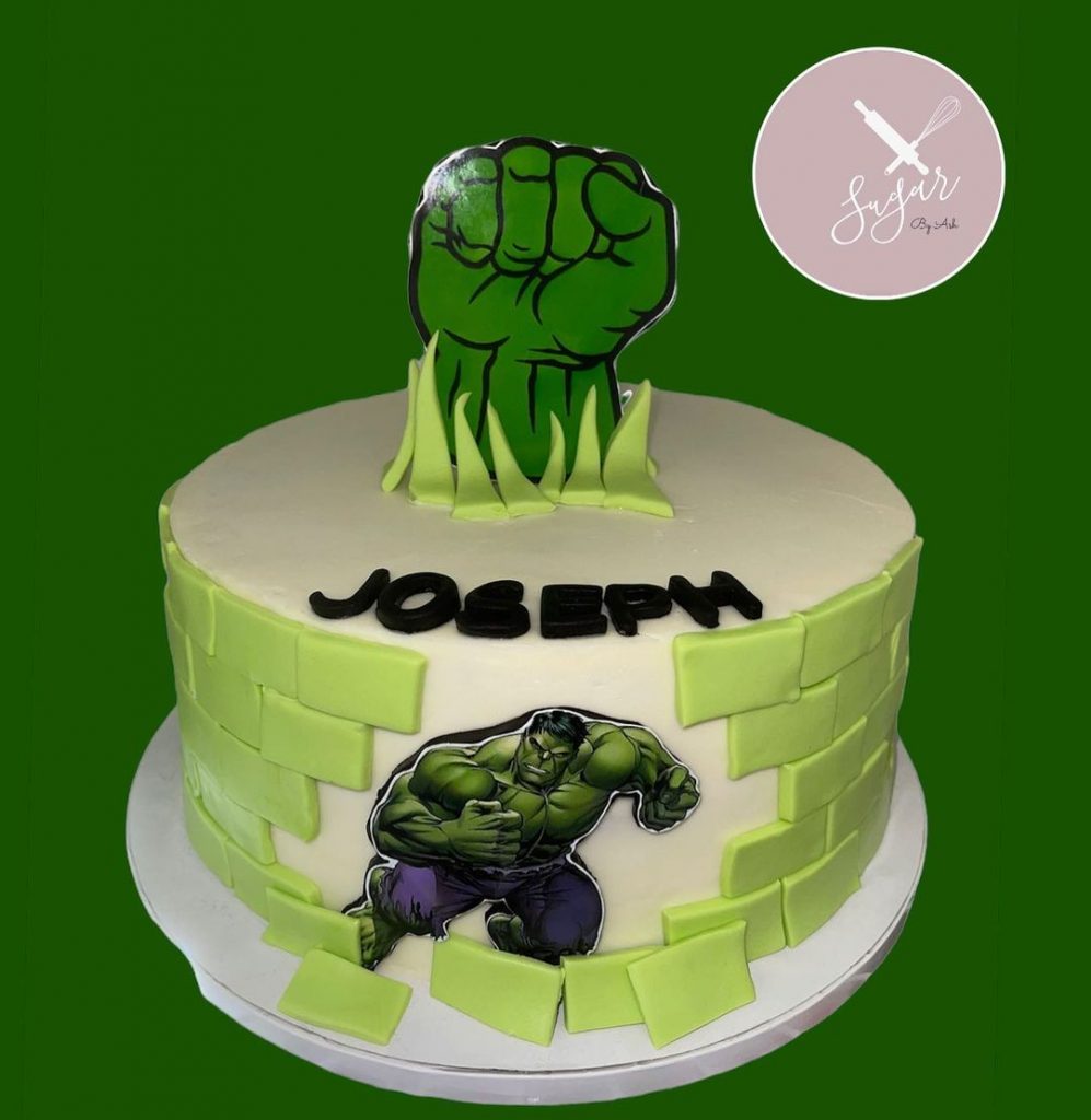 Simple Hulk Cake Design 2