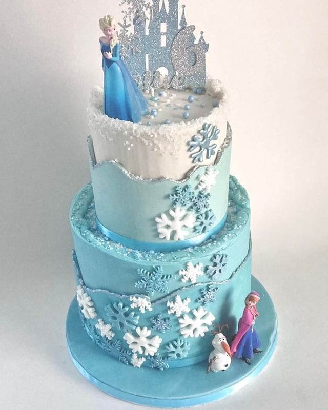 Disneys Frozen Character Two Tier Cake