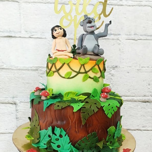 Jungle Theme Cake Without Fondant 2