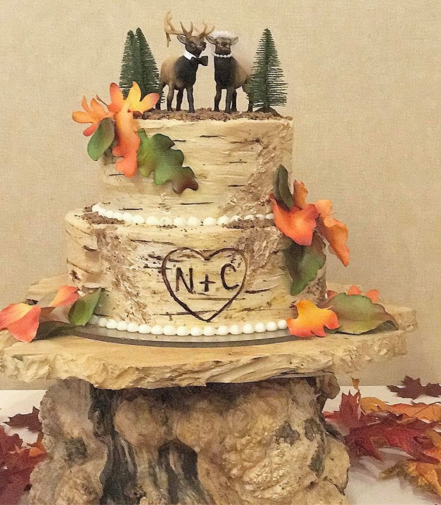 Elk Wedding Cake Design