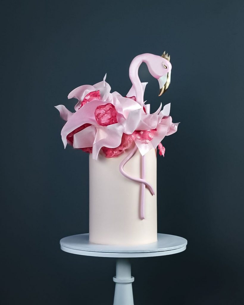 Flamingo Cake Design 2