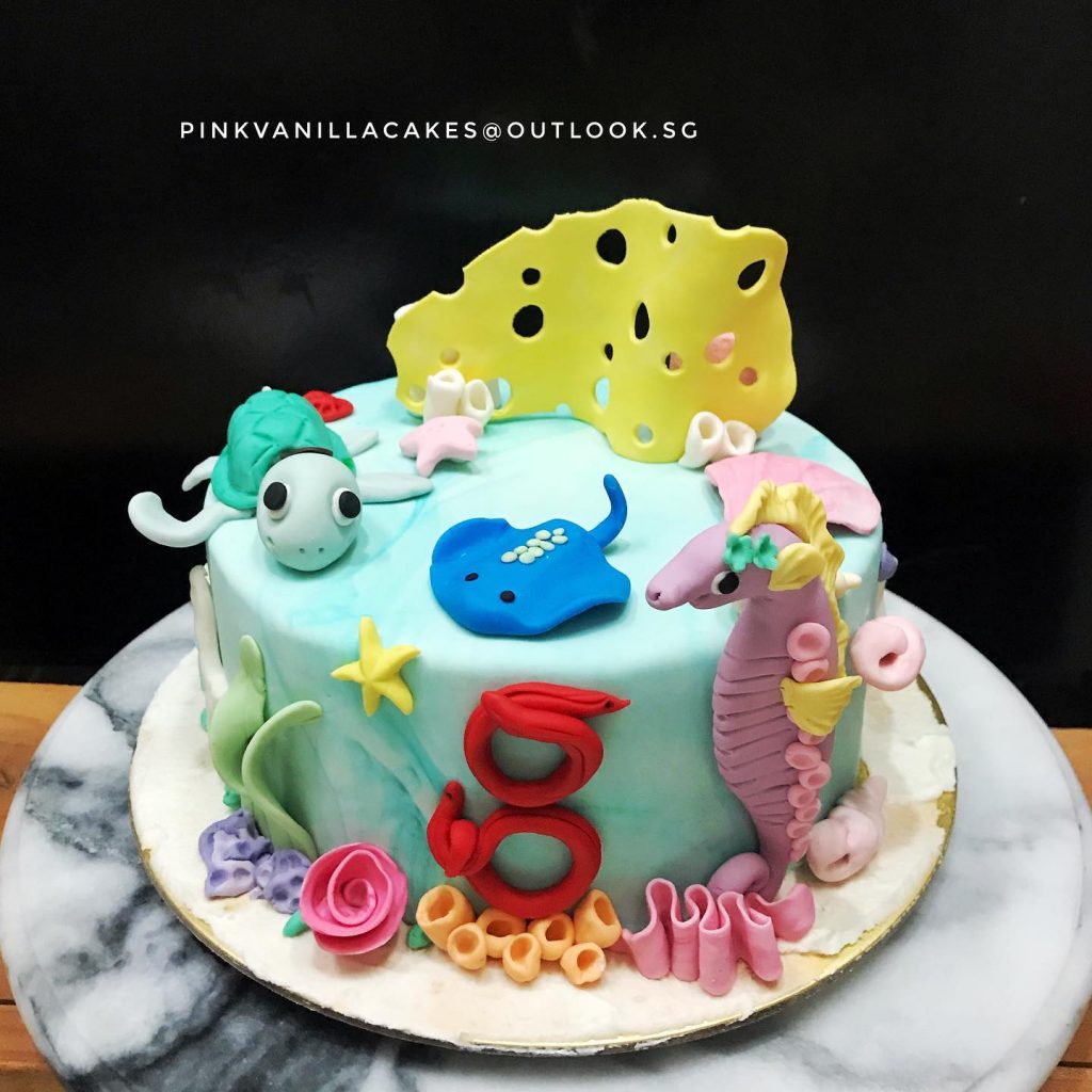 Sea horse Cake for Baby Shower