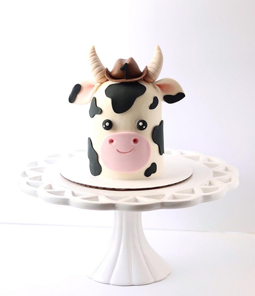 Easy Cow Cake Design 2