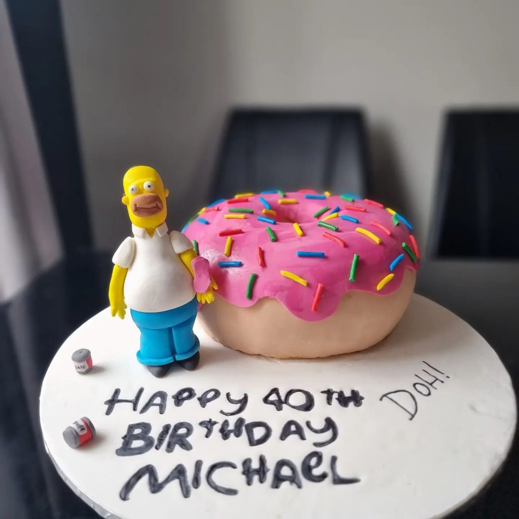 Simpson Cake Donut