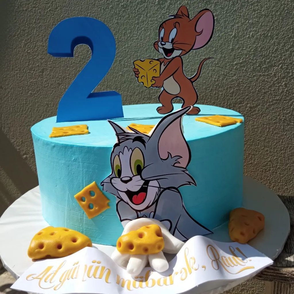 Tom and Jerry Birthday Cake Designs