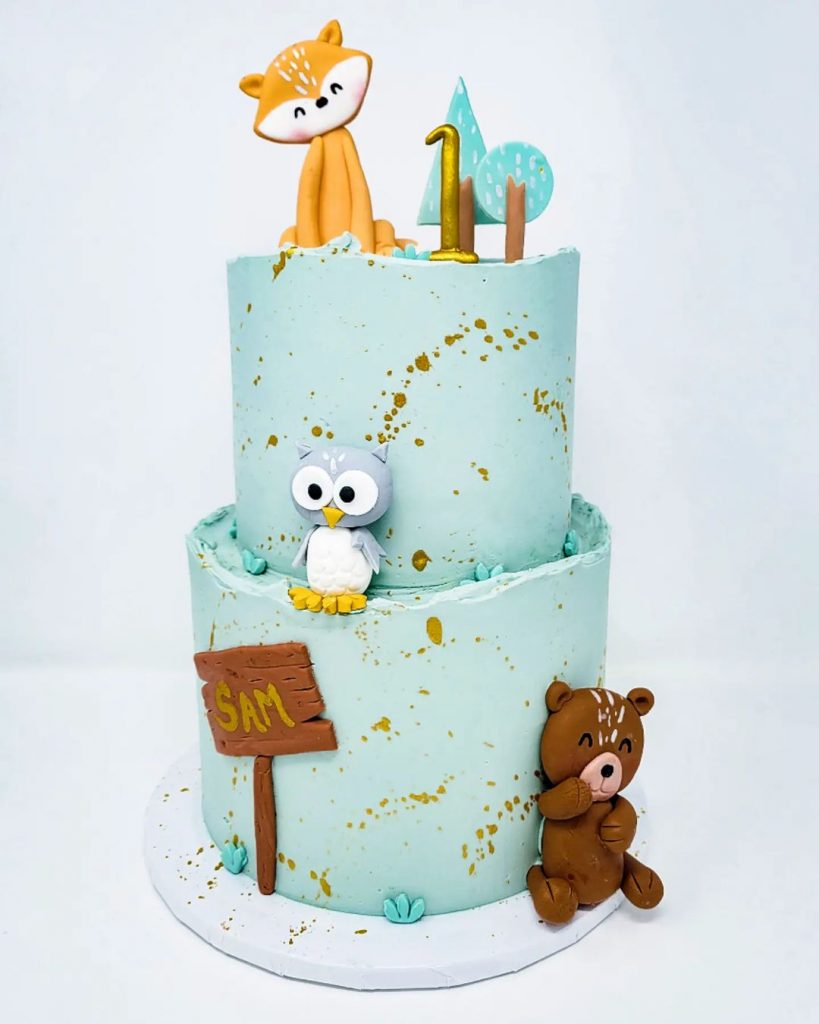 Baby Owl Cake Design